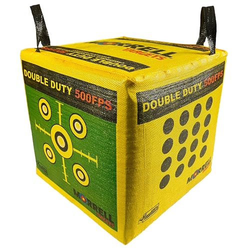 Morrell Targets 4-Sided Double Duty Field Point Archery Shooting Bag – Portable Backyard & Outdoor...