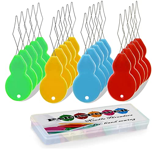 20 Packs Sewing Needle Threader Tools Loop Wires Threaders For Hand Sewing Machine Sewing, Universal Plastic Sewing Threaders Tool For Embroidery Needlework #TOP2