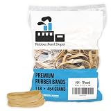Rubber Bands, Rubber Band Depot, Size #64, Approximately 320 Rubber Bands Per Bag, Rubber Band Measu