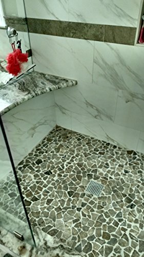 Stone Grey Mosaic Tile 1 Sq.ft. (Mesh Mounted) #TOP2