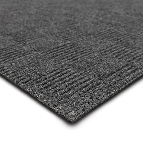 Mohawk Home 24" x 24" Indoor/Outdoor 0.25" Pile Height, Peel and Stick Carpet Tile, Grey Polyester, (15 Tiles) (60 sqft/Box) by Mohawk Home - Image 6