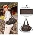 Angel Kiss Hobo Bags for Women Soft PU Leather Handbags Large Purse Shoulder Bag brown