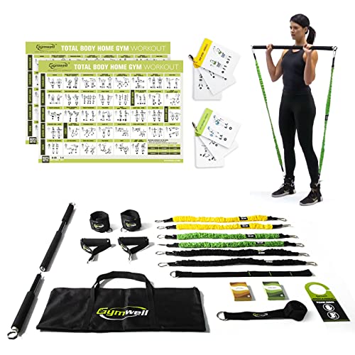 Gymwell Portable Resistance Workout Set, Total Body Workout Equipment For Home, Office Or Outdoor With 3 Sets Of Resistance Bands #TOP26