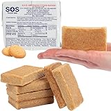 SOS Food Lab Emergency Food Bar - 2400 Calorie Ration (Shortbread Cookie) - 2 Day/48 Hour Ready to Eat Supply for Camping, Hiking, Disaster Preparedness - 5 Year Shelf Life High Energy Survival Food