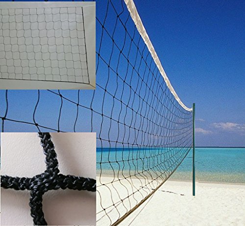 Redes Deportivas On Line Red Voley Playa o Voleibol Modelo Sencilla. Polipropileno Sin Nudos 3 mm ø. Sin Cinta Perimetral. Medidas Reglamentarias