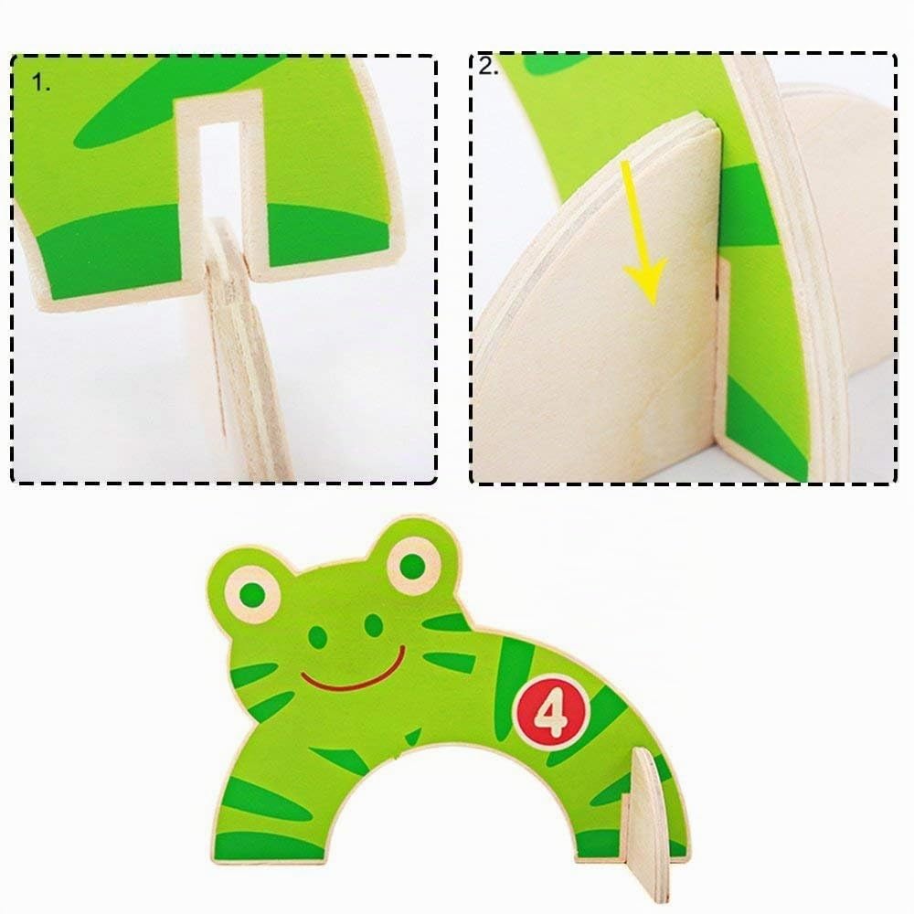 Jacootoys Holz Krocket Set Spiel Crocket für 2 Spieler Kinder Erwachsene Außenbereich Krocketspiel Spielspaß für Jungen Mädchen ab 3 Jahren