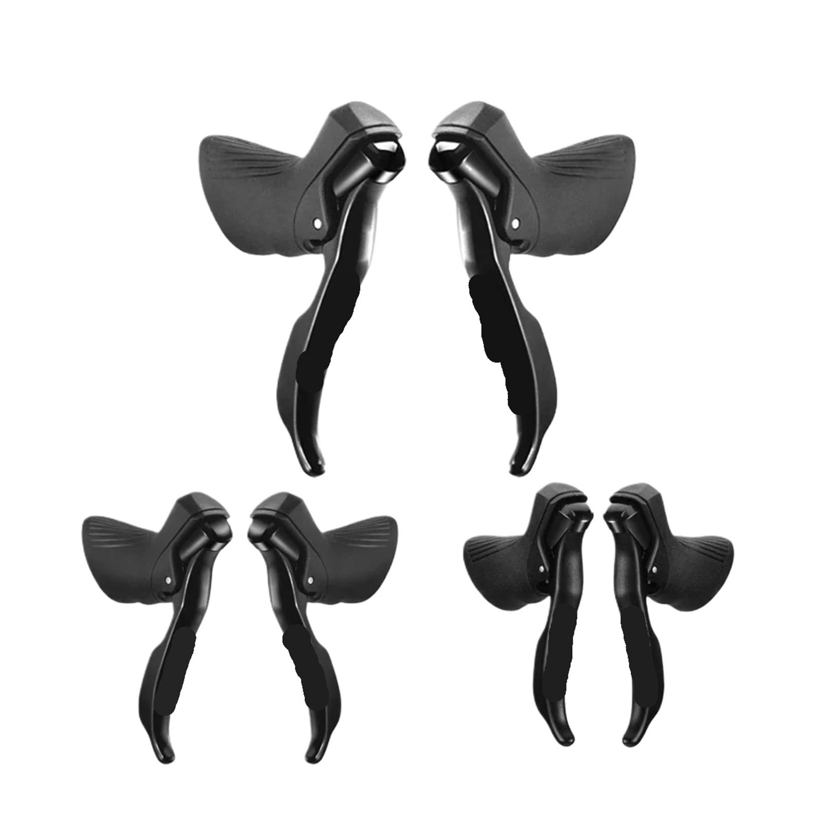 Generico Comandi Strada, Compatibile con Shimano, Sora Tiagra Claris | Leva freno e deragliatore 2x7, 2x8, 2x9, 2x10 velocita, SENSAH REFLEX IGNITE