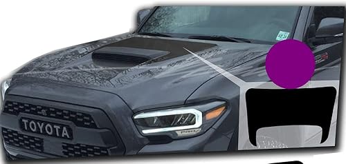 Miniatura 9 de Benini Design Studio Calcomanía opaca para capó con rayas gráficas, se adapta a Toyota Tacoma TRD 2016-2022, compatible con Toyota Tacoma (estilo