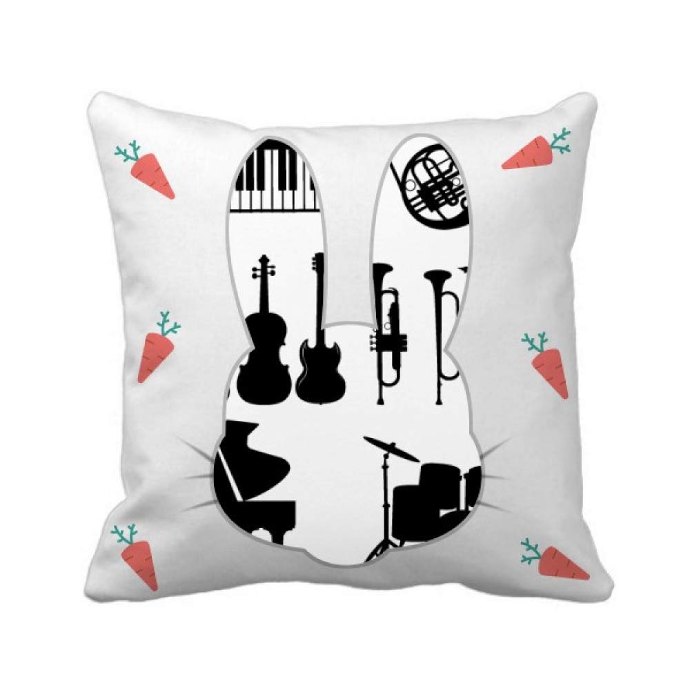 Écoute musique classique avec la couverture et coussin lapin saxo