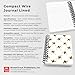 Busy Bees | 5.25 x 8.25 Inch Compact Wire Journal | Non-Dated | Foil Stamped Cover | BrownTrout | Planning Stationery Diary