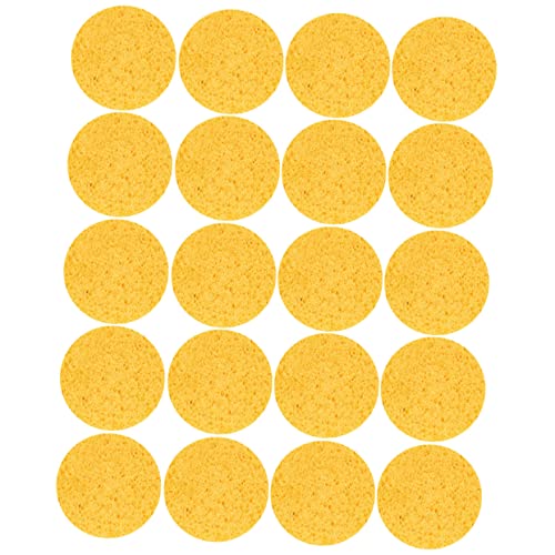 DECOMELODY 20pcs Makeup Sponges Soft Expandable Facial Cleaning Pulp for Makeup Removal for Foundation Application and Daily Skincare Routine