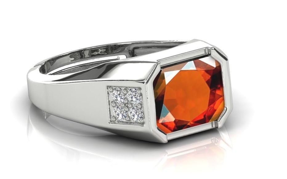 MBVGEMS natural onyx ring 8.50 Ratti Certified gomed/garnet ring Handcrafted Finger Ring With Beautifull Stone hessonite ring PANCHDHATU RING for Men and Women (B0CLSDV53R) Amazon Price History, Amazon Price Tracker