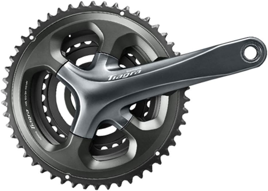Shimano Tiagra FC-4703 Crankset - 165mm, 10-Speed, 50/39/30t, 110/74 Asymmetric BCD, Hollowtech II Spindle Interface, Gray