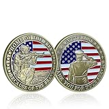 CHURYUML Military Challenge Coins - Home of The Free Because of The Brave - Veterans Thank You for Your Service Coin Military Commemorative Gifts for Men Women Navy Army Veterans Day Gift