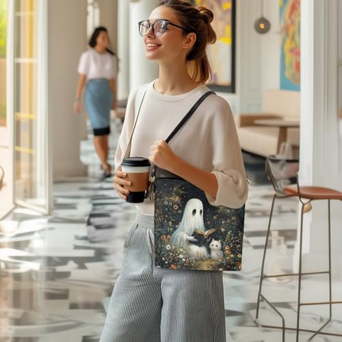 Image of HUGS IDEA Boho Bags for Women Leather Handbag Shoulder Bucket Crossbody Purse