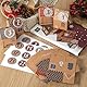 ARTESTAR Adventskalender zum Befüllen:Adventskalender 24 Häuser zum Aufhängen oder Aufstellen mit Zahlenaufkleber，Weihnachtskalender DIY Bastelset,Schachteln zum Befüllen für Weihnachten