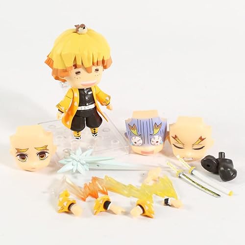 Three Faces Changed - Dеmon Slаyer Action Figures - Agаtsuma Zеnitsu Action Figure - 4 Inch Dеmоn Slаyеr Toys #TOP12