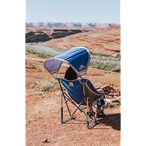 GCI Outdoor Pod Rocker Outdoor Rocking Chair with SunShade Canopy GCI Outdoor Pod Rocker Outdoor Rocking Chair with SunShade Canopy