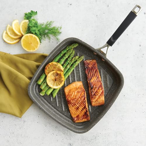 Nordic Ware Verde Aluminized Steel Cookware with Ceramic Coating, Searing Grill Pan 10-Inch - Image 5