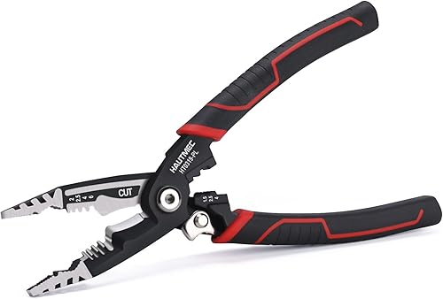 Miniatura 9 de HAUTMEC Alicates de punta de aguja de 9 "Alicates de combinación de alto apalancamiento 4 en 1 alicates multifuncionales de punta larga resistentes