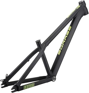 Mountain Bikes Hardtail Frame 26er 12.9in DJ/4X Dirt Jump Bike Frame Aluminum Alloy Disc Brake Frames BSA BB73mm,10 * 135mm Open File, Single-Speed DropoutBlack