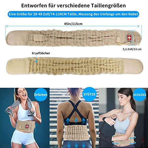Dekompressionsgürtel 6Xigouma für Lendenwirbelstütze und Schmerzlinderung