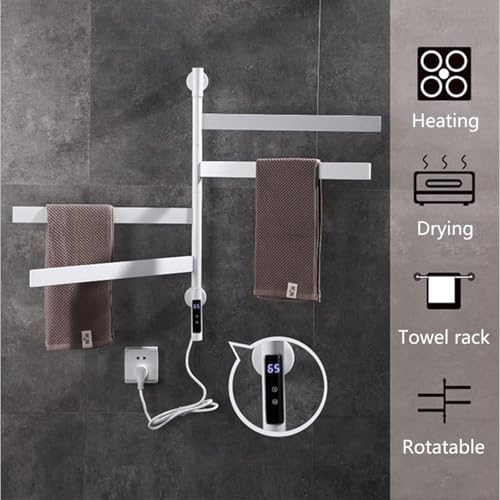 Sèche-serviettes électrique intelligent mural vertical compact de 30 à 70 °C - 2