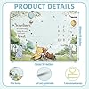 Guawubiang Winnie Milestone Blanket for Baby Boy, The Pooh Babies Monthly Milestone Blanket Gift, Baby Growth Photo Blankets with Photo Tools, Perfect for Baby Shower Birthday Party #2