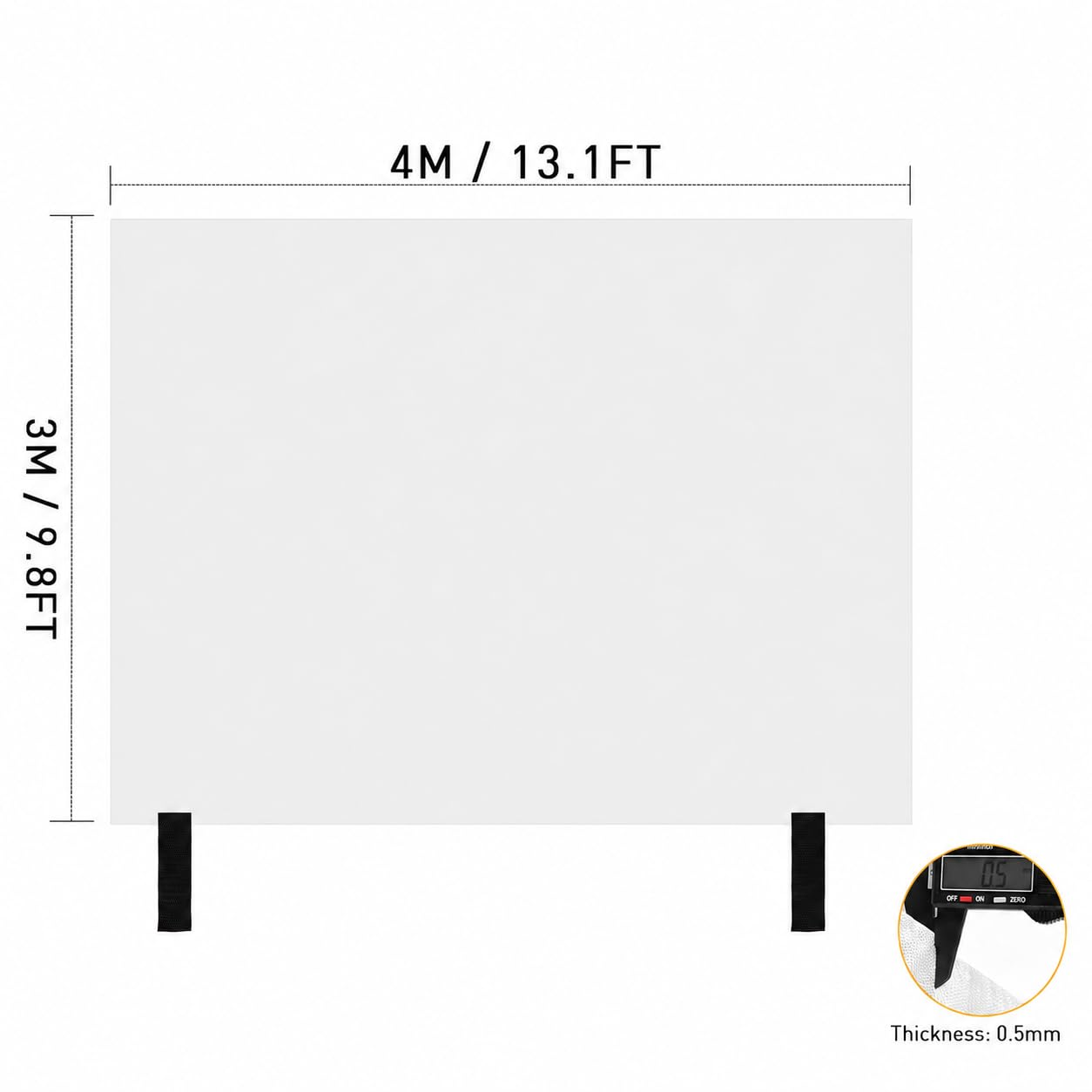 PAWBOSE Manta ignífuga extra grande de 3 x 4 m, de fibra de vidrio, manta ignífuga de alta resistencia para cocina, taller y camping