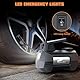 HAUSBELL Reifenkompressor 12V – Digitale Luftpumpe 150 PSI mit Abschaltautomatik, LED-Notlicht & Ventiladapter – Tragbares Autozubehör für schnelles Aufpumpen (Grau)
