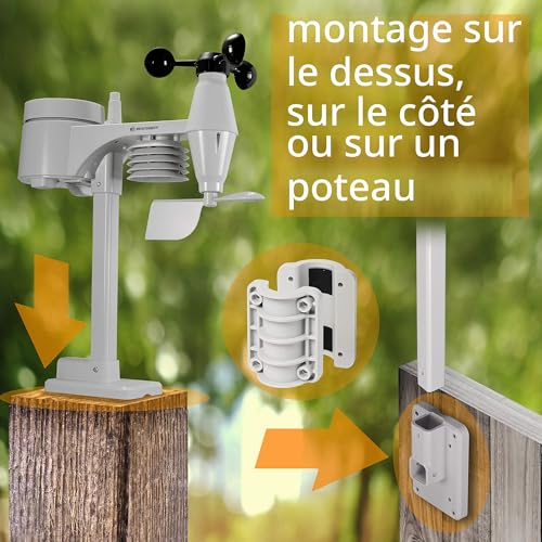 Bresser Station météo sans fil professionnelle Wifi 5 en 1 blanc – vue 8