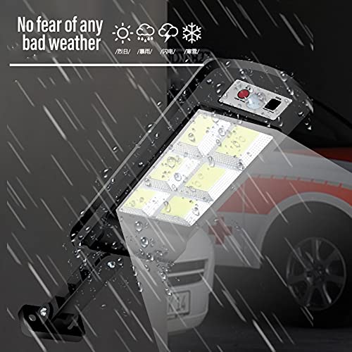 Lâmpada de rua solar LED Sensor Solar 500W / 6000K à prova d'água com controle remoto periférico lu