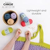 Caron All Day Cotton - 3 Pack of 173 Yards/3.52 oz Black 100% Mercerized Cotton Yarn - Image 3