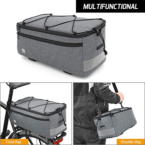 image for Lixada Insulated Trunk Cooler Bag for Warm or Cold Items, Bicycle Rear