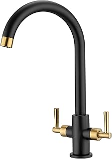 Peppermint Kitchen Tap Dual Lever Monobloc Ki...,