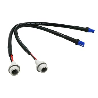 2pcs T10 Male to Female Extension Wiring Harness Retrofit Wiring Harness Kit for Parking Light, Backup Light, Dome/Map Light Plug and Play T10 Male to Female Socket