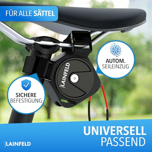 LAINFELD Fahrrad Abschleppseil Kinder, 2,5 Meter, Zugsystem, Kinderfahrrad Abschlepp Seil, Follow me tandemkupplung, Fahrrad abschleppstange, tandemstange
