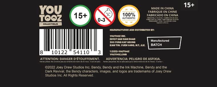 Miniatura 8 de Youtooz Bendy - Figura de vinilo de 4.3 pulgadas, coleccionable con licencia oficial de Bendy and The Dark Revival Videogame Bendy and The Dark