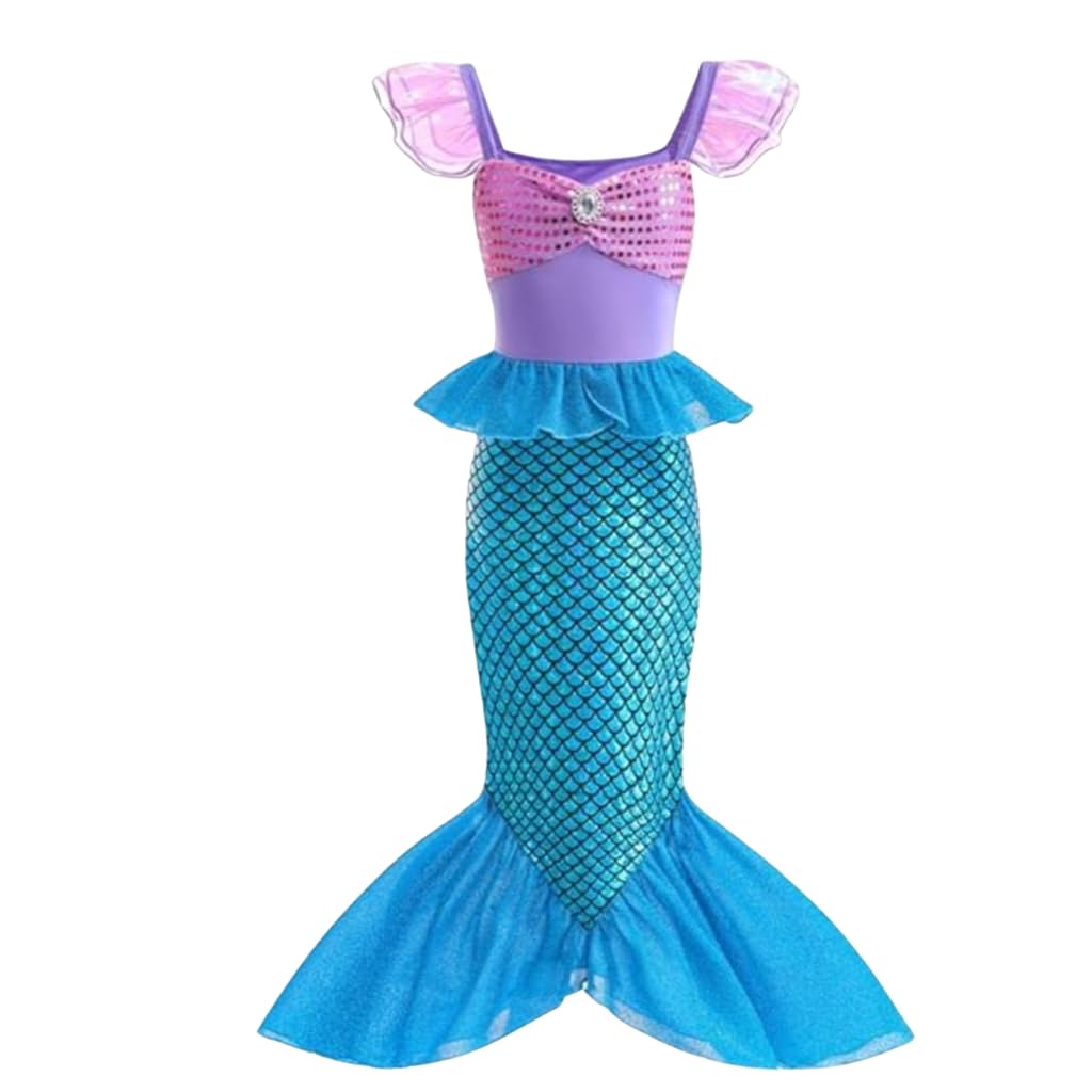 Lito Angels Girls Ocean Mermaid Costume with Headpiece, Age 10-11 Years
