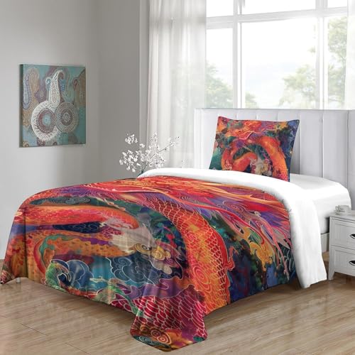 Parure de lit dragon 3D en microfibre pour un lit infroissable et doux - 5