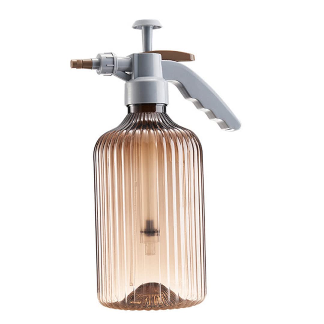 Pulvérisateur manuel de brume pour plante et bouteille d'arrosage de jardin ambre brun design