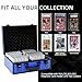 UHZBTEC Graded Card Storage Box; Durable Sports, PSA Card Storage Case- Trading Card Storage Box - PSA Slab Case (BLUE, 16.5x13.3x6.9 inches)