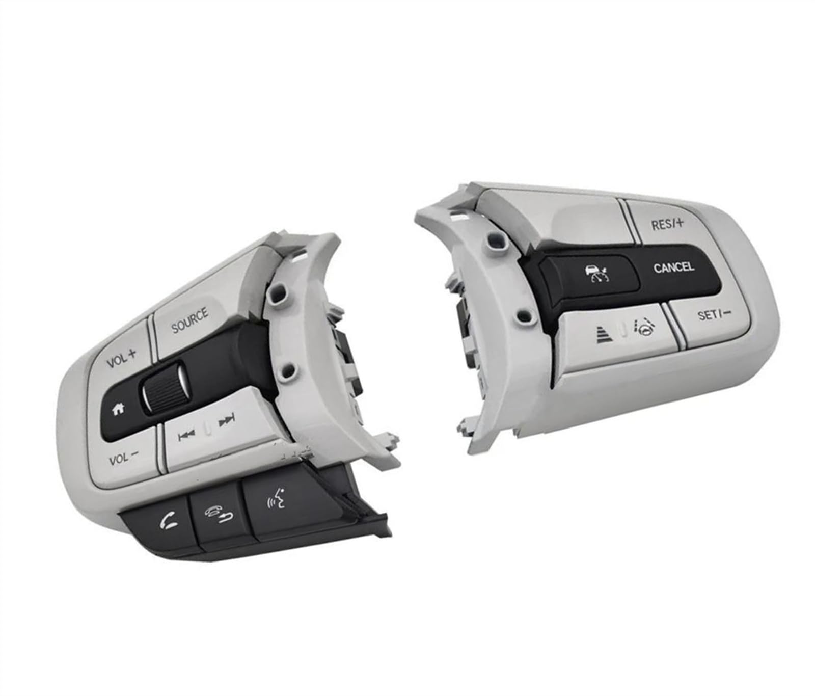 Compatibile con Jazz per Fit 2020 2021 Auto Cruise Control Interruttore del Volume Pulsante al Volante Ricambi Auto Retroilluminazione Bianca Accessori Interni Pulsanti Volante Auto