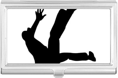 Jumping Dancer Sports Hip Hop Business Card Holder Case Pocket Box Wallet