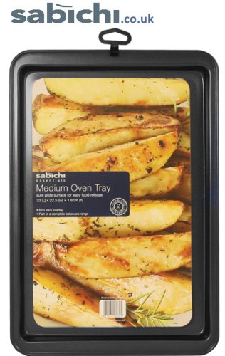 Sabichi Oven Tray, Carbon, Black, Medium