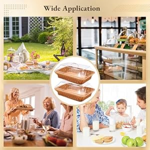 2 pcs imitation rattan bread baskets14x10 large wicker bread baskets with acrylic lidstabletop food serving basket fruit tray rattan food serving tray for kitchensdiningrestaurants  urban country home decor