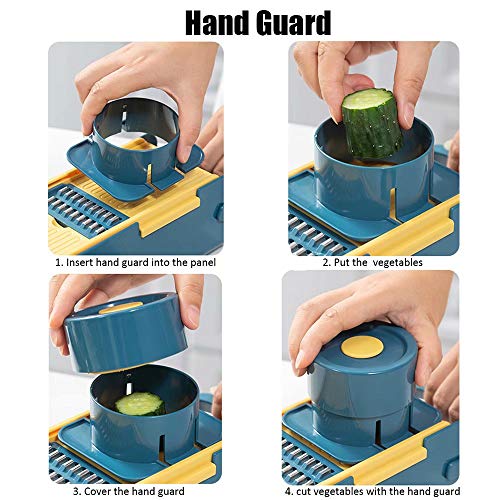 Cortador Mandoline Slicer Chopper and Grater 7 em 1 cortador de queijo vegetal picador de alho