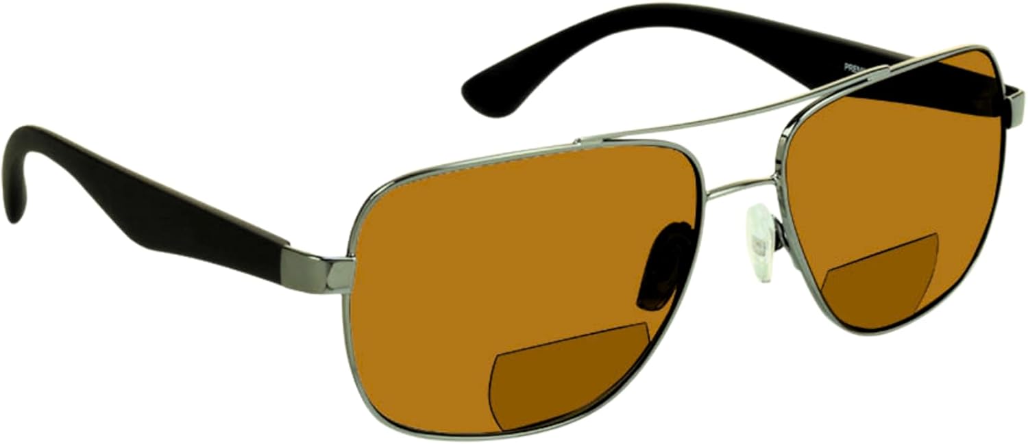 proSPORT Polarized Bifocal Reading Sunglasses for Men and Women. Near invisible line Reader Sunglasses