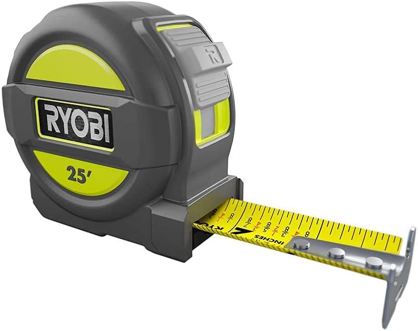 RYOBI Maßband RTM5M 5 Meter | Flexibles Nylonband Mit Gürtelclip | Genauigkeitsklasse II