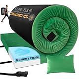 Aodisman Thick Memory Foam Camping Mattress Sleeping Pad,3 Inch Waterproof Portable Roll up Mattress-Car/Tent/Cot/Floor,Comfortable Sleeping Mats for Guests Kids Adult Sleepover